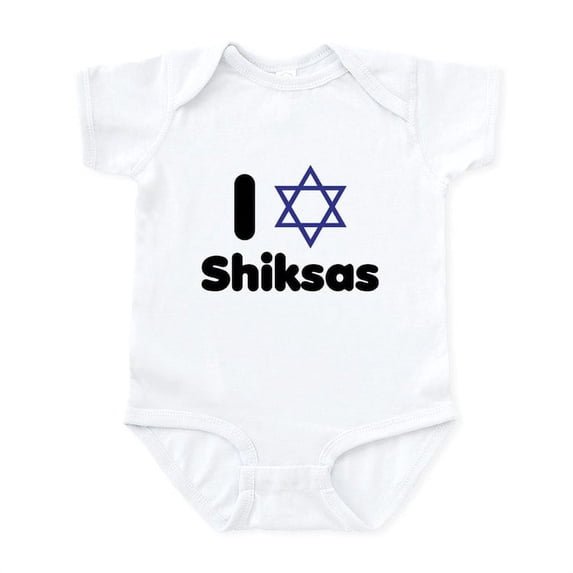 CafePress - I Heart Shiksas Infant Bodysuit - Baby Light Bodysuit, Size Newborn - 24 Months