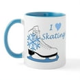 thumbnail image 1 of CafePress - I Heart Skating Ice Skate Mug - 11 oz Ceramic Mug - Novelty Coffee Tea Cup, 1 of 3