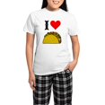 thumbnail image 1 of CafePress - I Heart Taco Women's Light Pajamas - Women's Short Sleeve Print T-Shirt and Pants Light Cotton Pajama Set, 1 of 7