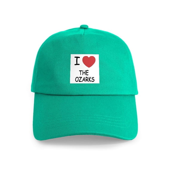 CafePress - I Heart The Ozarks Cap - Adjustable 100% Brushed Unisex Casual Cotton Baseball Cap, Beige, 1