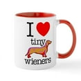 thumbnail image 1 of CafePress - I Heart Tiny Wieners - 11 oz Ceramic Mug - Novelty Coffee Tea Cup, 1 of 4