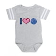 thumbnail image 1 of CafePress - I Heart V Ball - Cute Infant Baby Football Bodysuit, 1 of 3
