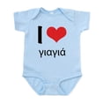 thumbnail image 1 of CafePress - I Heart Yia Yia Bodysuit - Baby Light Bodysuit, Size Newborn - 24 Months, 1 of 4