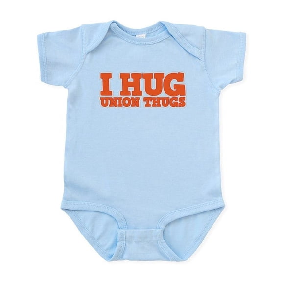 CafePress - I Hug Union Thugs Infant Bodysuit - Baby Light Bodysuit, Size Newborn - 24 Months