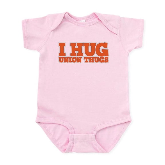 CafePress - I Hug Union Thugs Infant Bodysuit - Baby Light Bodysuit, Size Newborn - 24 Months