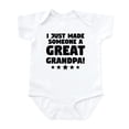 thumbnail image 1 of CafePress - I Just Made Someone A Great Grandpa Body Suit - Baby Light Bodysuit, Size Newborn - 24 Months, 1 of 4