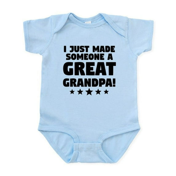 CafePress - I Just Made Someone A Great Grandpa Body Suit - Baby Light Bodysuit, Size Newborn - 24 Months
