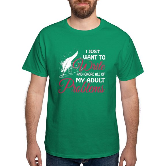 CafePress - I Just Want To Write T Shirt T Shirt - Men's Classic Graphic Cotton T-Shirt