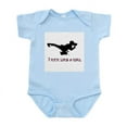 thumbnail image 1 of CafePress - I Kick Like A Girl Infant Bodysuit - Baby Light Bodysuit, Size Newborn - 24 Months, 1 of 4