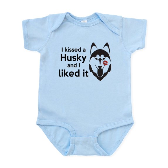 CafePress - I Kissed A Husky And I Liked It! Body Suit - Baby Light Bodysuit, Size Newborn - 24 Months