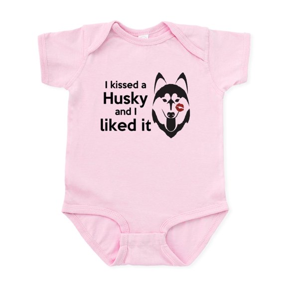 CafePress - I Kissed A Husky And I Liked It! Body Suit - Baby Light Bodysuit, Size Newborn - 24 Months