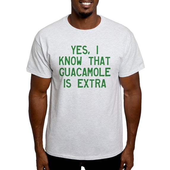 CafePress - I Know Guacamole Is Extra Light T Shirt - Men's Classic Graphic T-Shirt