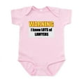 thumbnail image 1 of CafePress - I Know Lawyers Infant Creeper - Baby Light Bodysuit, Size Newborn - 24 Months, 1 of 4