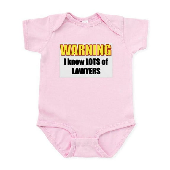 CafePress - I Know Lawyers Infant Creeper - Baby Light Bodysuit, Size Newborn - 24 Months
