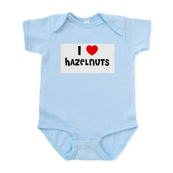 CafePress - I LOVE HAZELNUTS Infant Creeper - Baby Light Bodysuit, Size Newborn - 24 Months