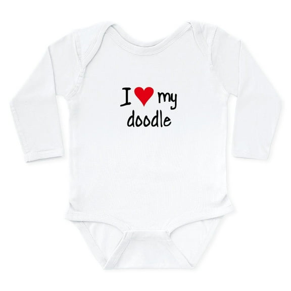 CafePress - I LOVE MY Doodle Infant Bodysuit Body Suit - Long Sleeve Cotton Baby Bodysuit