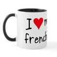 thumbnail image 1 of CafePress - I LOVE MY Frenchie Mug - 11 oz Ceramic Mug - Novelty Coffee Tea Cup, 1 of 6