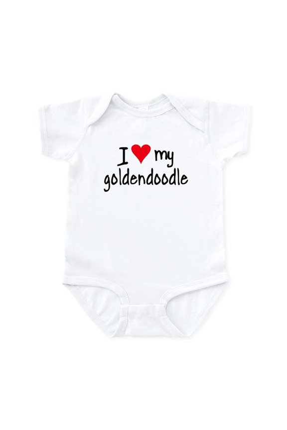 - I LOVE MY Goldendoodle Infant Bodysuit - Baby Light Bodysuit, Size Newborn - 24 Months