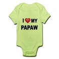 thumbnail image 1 of CafePress - I LOVE MY PAPAW 2 Body Suit - Baby Light Bodysuit, 1 of 1