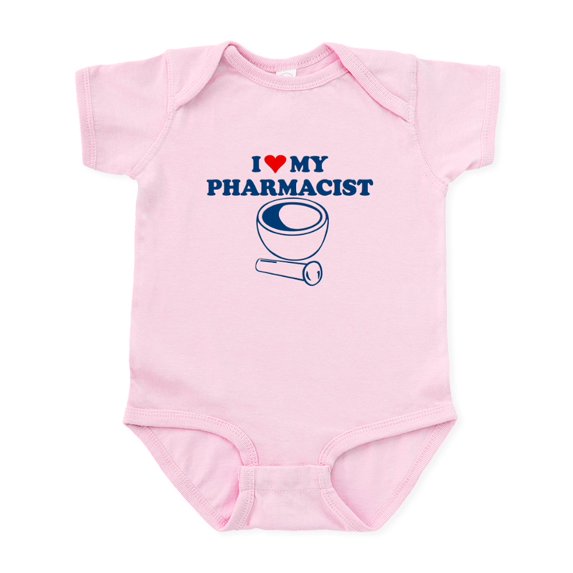 CafePress - I LOVE MY PHARMACIST T SHIRT Infant Bodysuit - Baby Light Bodysuit, Size Newborn - 24 Months
