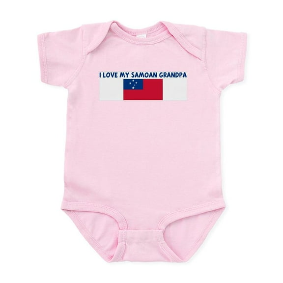 CafePress - I LOVE MY SAMOAN GRANDPA Infant Bodysuit - Baby Light Bodysuit, Size Newborn - 24 Months