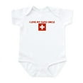 thumbnail image 1 of CafePress - I LOVE MY SWISS UNCLE Infant Bodysuit - Baby Light Bodysuit, Size Newborn - 24 Months, 1 of 4