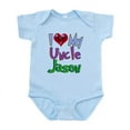 thumbnail image 1 of CafePress - I LOVE MY UNCLE JASON Infant Bodysuit - Baby Light Bodysuit, Size Newborn - 24 Months, 1 of 4