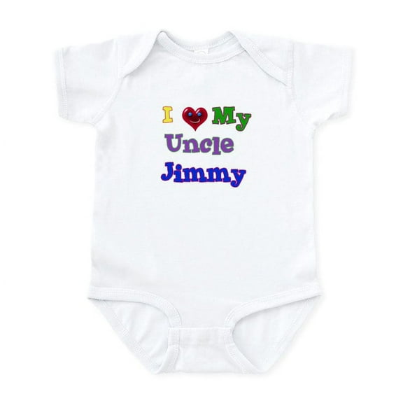 CafePress - I LOVE MY UNCLE JIMMY Infant Bodysuit - Baby Light Bodysuit, Size Newborn - 24 Months