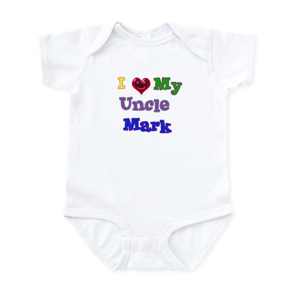 CafePress - I LOVE MY UNCLE MARK Infant Bodysuit - Baby Light Bodysuit, Size Newborn - 24 Months
