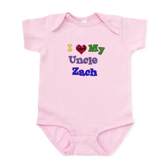 CafePress - I LOVE MY UNCLE ZACH Infant Bodysuit - Baby Light Bodysuit, Size Newborn - 24 Months