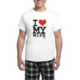 thumbnail image 1 of CafePress - I LOVE MY WIFE Men's Light Pajamas - Men's Light Loose Fit Cotton Pajama Set, 1 of 7