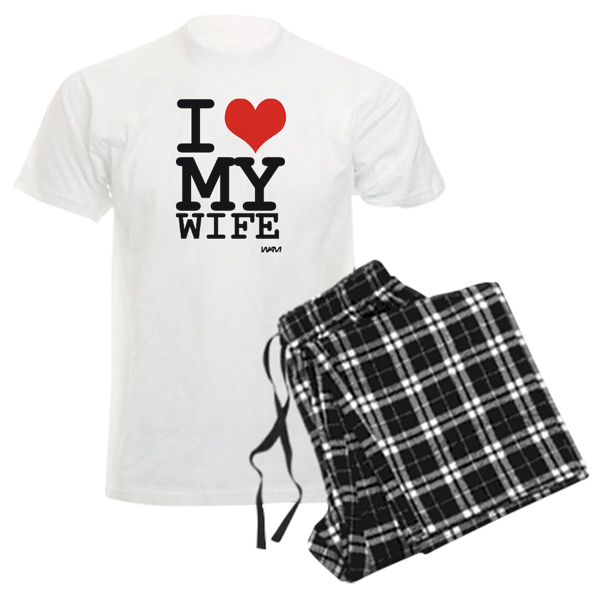 CafePress I LOVE MY WIFE Men s Light Pajamas