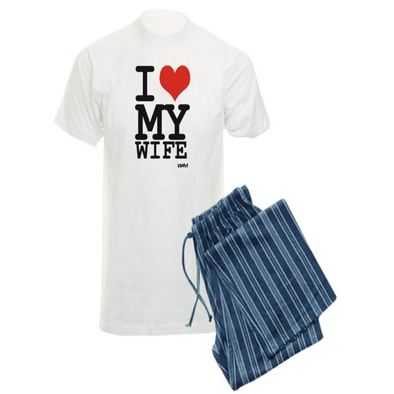 CafePress - I LOVE MY WIFE - Men's Light Pajamas