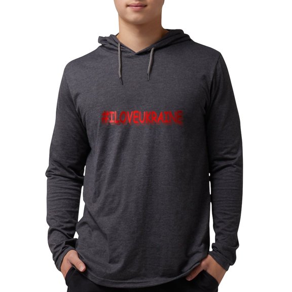 CafePress - #I LOVE UKRAINE Design. Buy Long Sleeve T Shirt - Mens Hooded Shirt