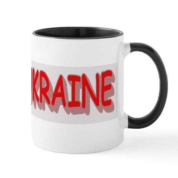 CafePress - #I LOVE UKRAINE Design. Buy Now Mugs - 11 oz Ceramic Mug - Novelty Coffee Tea Cup