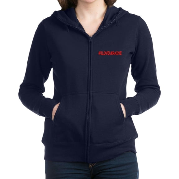 CafePress - #I LOVE UKRAINE Design. Buy Now Sweatshirt - Women's Zip Hoodie