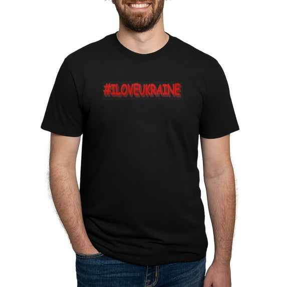 CafePress - #I LOVE UKRAINE Design. Buy Now T Shirt - Mens Tri-blend T-Shirt