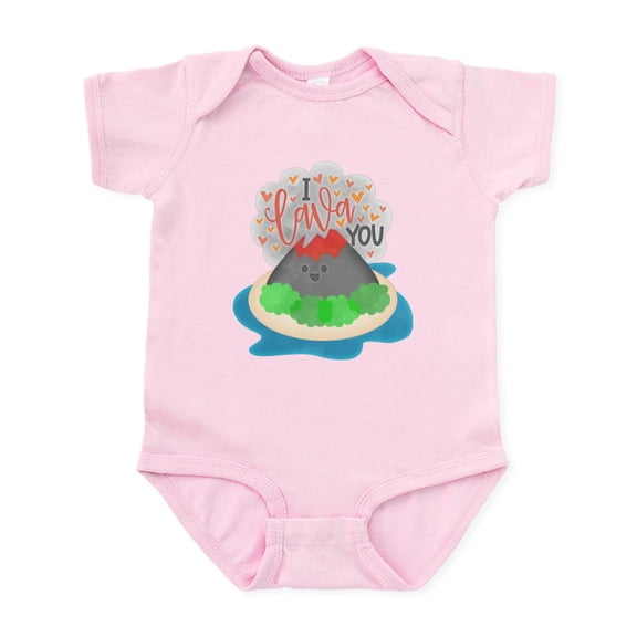 CafePress - I Lava You Body Suit - Baby Light Bodysuit, Size Newborn - 24 Months