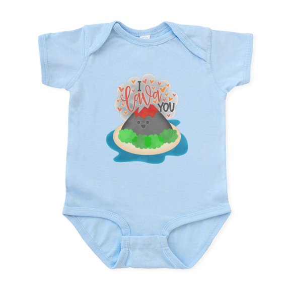 CafePress - I Lava You Body Suit - Baby Light Bodysuit, Size Newborn - 24 Months