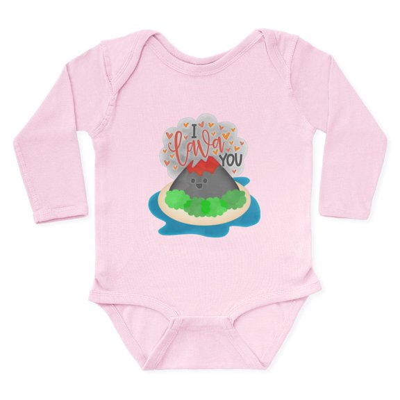 CafePress - I Lava You Body Suit - Long Sleeve Cotton Baby Bodysuit