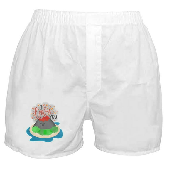 CafePress - I Lava You Boxer Shorts - Men's Novelty Boxer Shorts
