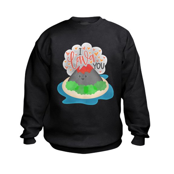 CafePress - I Lava You Sweatshirt - Kids Sweatshirt, Youth Crew Neck Sweatshirt