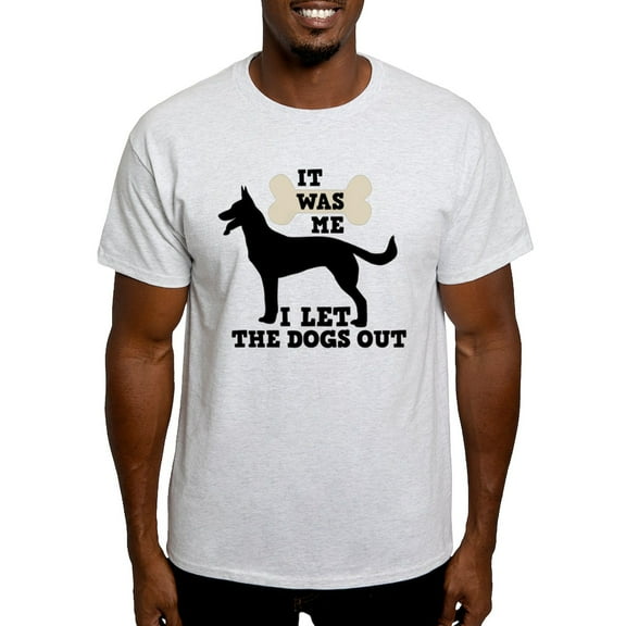 CafePress - I Let The Dogs Out Light T Shirt - Men's Classic Graphic T-Shirt