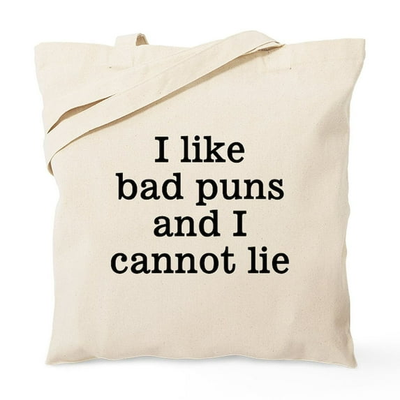CafePress - I Like Bad Puns Tote Bag - Unisex Canvas Tote Bag, Beige, 1-Piece