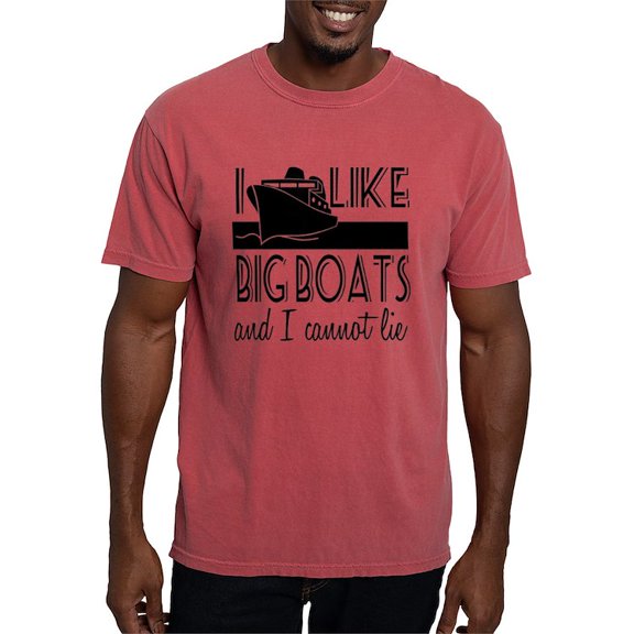 CafePress - I Like Big Boats T Shirt - Mens Comfort Colors Shirt