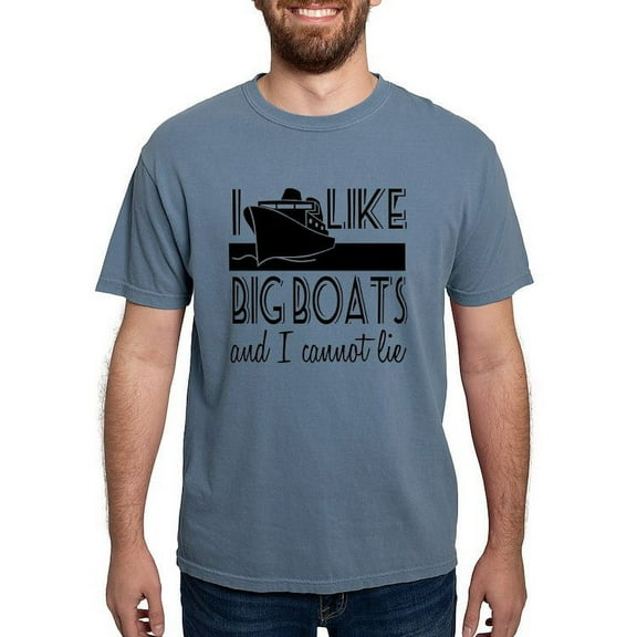 CafePress - I Like Big Boats T Shirt - Mens Comfort Colors Shirt