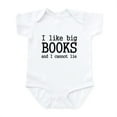 thumbnail image 1 of CafePress - I Like Big Books And I Cannot Infant Bodysuit - Baby Light Bodysuit, Size Newborn - 24 Months, 1 of 4