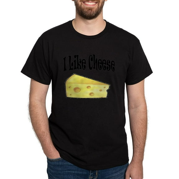 CafePress - I Like Cheese Dark T Shirt - Men's Classic Graphic Cotton T-Shirt