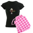 thumbnail image 1 of CafePress - I Like My Coffee Irish Pajamas - Women's Short Sleeve Print T-Shirt and Pants Dark Cotton Pajama Set, 1 of 7