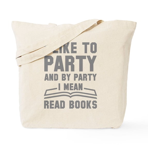 CafePress - I Like To Party Tote Bag - Unisex Canvas Tote Bag, Beige, 1-Piece
